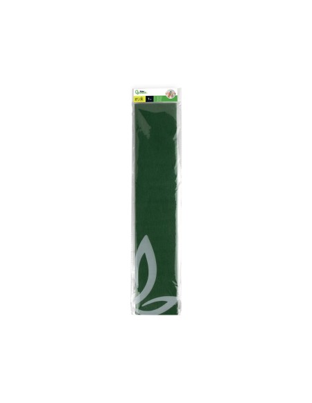 PAPEL CRESPON 0.50 X 2.50 MT VER OLIVA ENCELOFANADO