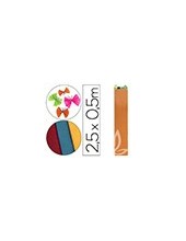 PAPEL CRESPON 0.50 X 2.50 MT NARANJA CLARO ENCELOFANADO 2