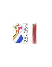 PAPEL CRESPON 0.50 X 2.50 MT METALIZADO ROJO ENCELOFANADO 2