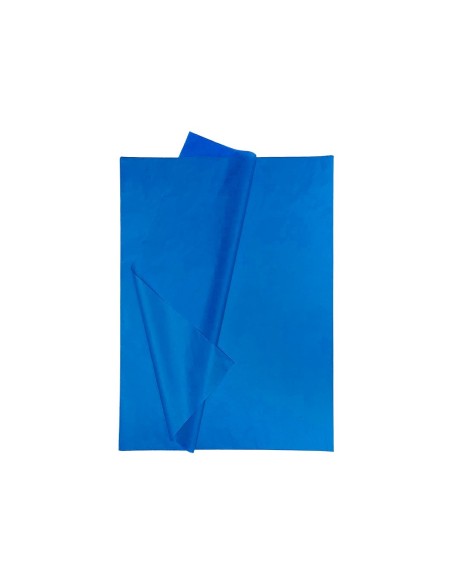 PAPEL SEDA 52X76 CMAZUL BOLSA 5 H.