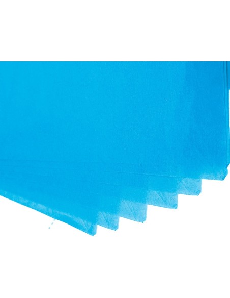 PAPEL SEDA 52X76 CMCELESTE BOLSA 5 H.