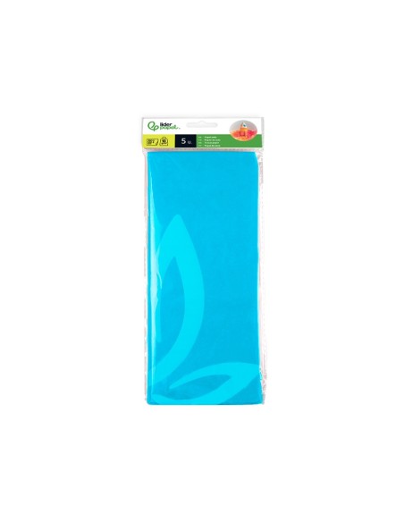 PAPEL SEDA 52X76 CMCELESTE BOLSA 5 H.