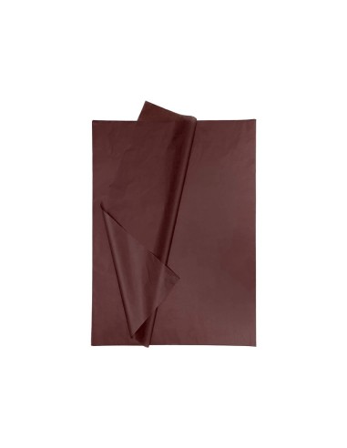 PAPEL SEDA 52X76 CMMARRON BOLSA 5 H.