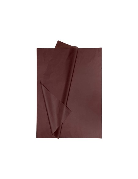 PAPEL SEDA 52X76 CMMARRON BOLSA 5 H.