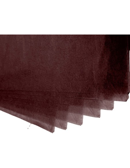 PAPEL SEDA 52X76 CMMARRON BOLSA 5 H.