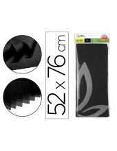 PAPEL SEDA 52X76 CMNEGRO BOLSA 5 H.