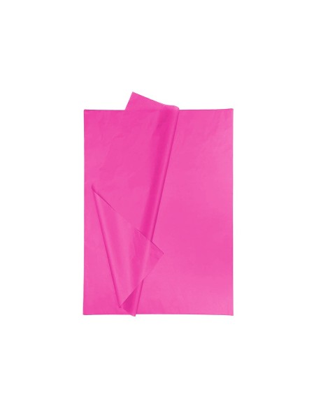 PAPEL SEDA 52X76 CMROSA FUERTE BOLSA 5 H.