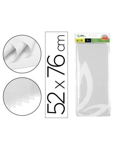 PAPEL SEDA 52X76 CMBLANCO BOLSA 5 H.