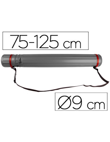 PORTAPLANOS PLASTICO DIAMETRO 9 CM EXTENSIBLE HASTA 125 CM GRIS