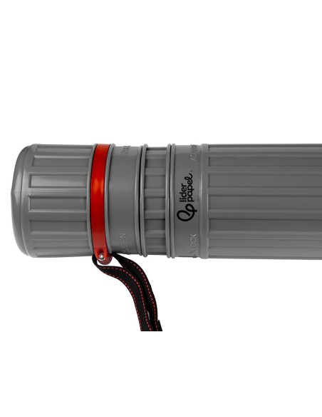 PORTAPLANOS PLASTICO DIAMETRO 9 CM EXTENSIBLE HASTA 125 CM GRIS