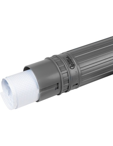 PORTAPLANOS PLASTICO DIAMETRO 9 CM EXTENSIBLE HASTA 125 CM GRIS