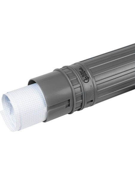 PORTAPLANOS PLASTICO DIAMETRO 9 CM EXTENSIBLE HASTA 125 CM GRIS