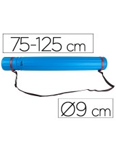 PORTAPLANOS PLASTICO DIAMETRO 9 CM EXTENSIBLE HASTA 125 CM AZUL