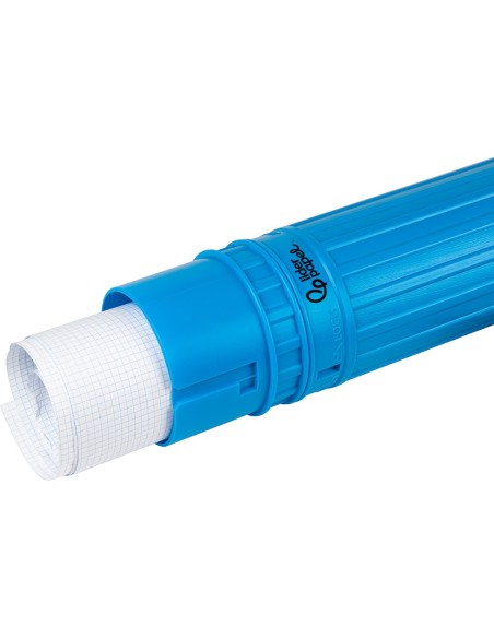 PORTAPLANOS PLASTICO DIAMETRO 9 CM EXTENSIBLE HASTA 125 CM AZUL