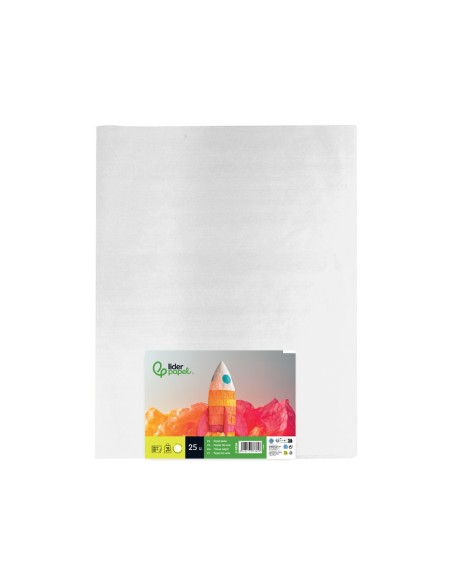 PAPEL SEDA BLANCO 52X76 CM 18 GR PAQUETE 25 H.