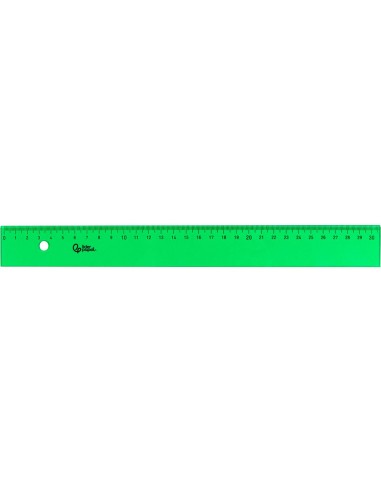 REGLA 30 CM ACRILICO VERDE