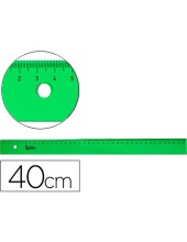 REGLA 40 CM ACRILICO VERDE