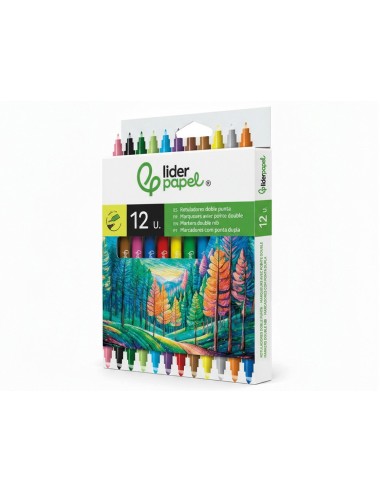 ROTULADOR DUO CAJA 12 COL.