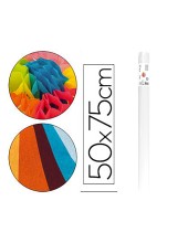 PAPEL SEDA LIDERPAPEL BLANCO 17G/M2 ROLLO 24 HOJAS 50X75CM