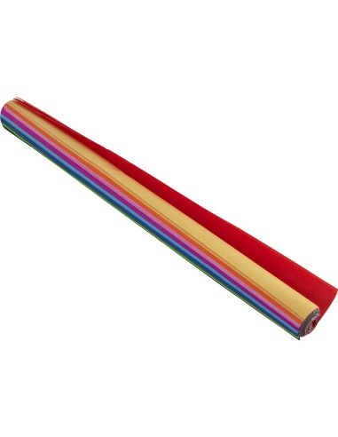 PAPEL SEDA LIDERPAPEL 12 COL.SURT.17G/M2 ROLLO 24 HOJAS 50X75CM