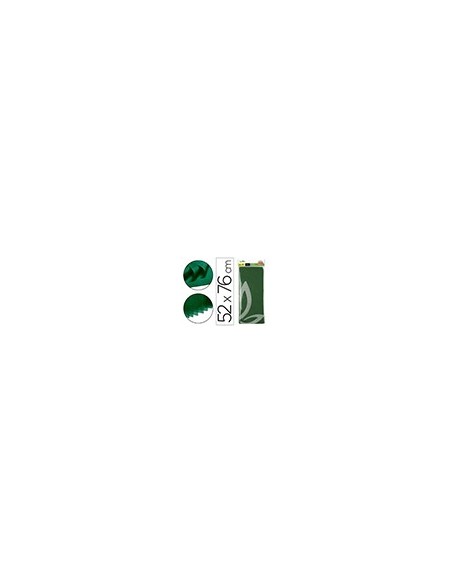 PAPEL SEDA LIDERPAPEL VERDE OSCURO 52X76CM 18 GR/M2 BOLSA DE 5 HOJAS