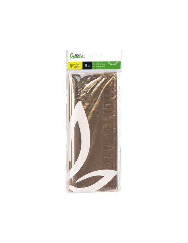 PAPEL CELOFAN LIDERPAPEL 50X70 CM 22G/M2 BOLSA DE 5 H.TRANSPARENTE