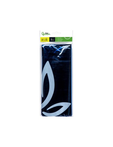 PAPEL CELOFAN LIDERPAPEL 50X70 CM 22G/M2 BOLSA DE 5 HOJAS AZUL