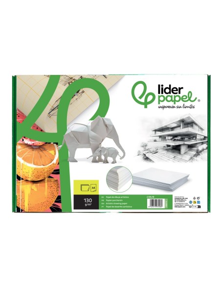 PAPEL DIBUJO  210X297MM 130GR.SIN RE A4 HOJA