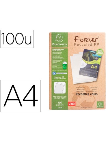 CARPETA DOSSIER UÑERO EXACOMPTA RECICLADO PP. 120 MC A4 CAJA 100 UD.