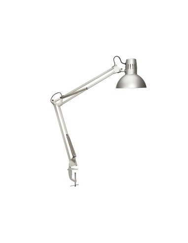 LAMPARA ESCRITORIO MAUL STUDY PINZA PLATA 170X440X350MM