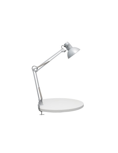LAMPARA ESCRITORIO MAUL STUDY PINZA PLATA 170X440X350MM