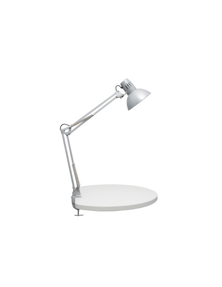 LAMPARA ESCRITORIO MAUL STUDY PINZA PLATA 170X440X350MM