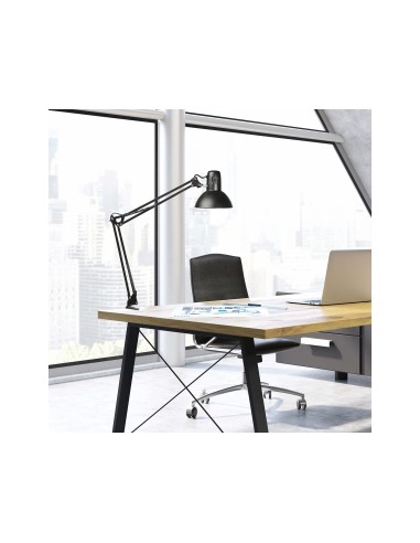 LAMPARA DE ESCRITORIO MAUL STUDY CON PINZA COLOR NEGRO 170X440X350 M