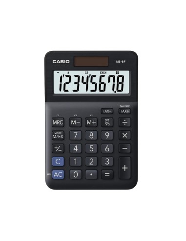 CALCULADORA CASIO MS-8F 8D.TAX +/- NG.
