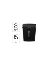 DESTRUCTORA FELLOWES P-42C 8H SEGURIDAD P4 GRAPA/TARJETAS 15 L 2