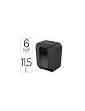 DESTRUCTORA FELLOWES LX25 6H SEGURIDAD P4 GRAPA/CLIP/TARJETAS 11,5 L 2