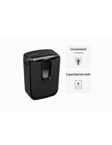 DESTRUCTORA FELLOWES LX25 6H SEGURIDAD P4 GRAPA/CLIP/TARJETAS 11,5 L