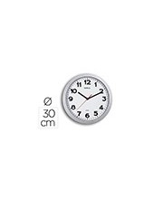 RELOJ MAUL STEP PARED REDONDO 30 CM DIAMETRO ELECTRICO PLATA 2