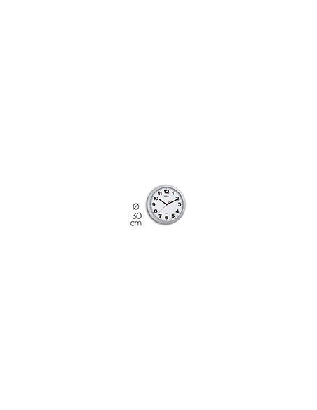 RELOJ MAUL STEP PARED REDONDO 30 CM DIAMETRO ELECTRICO PLATA