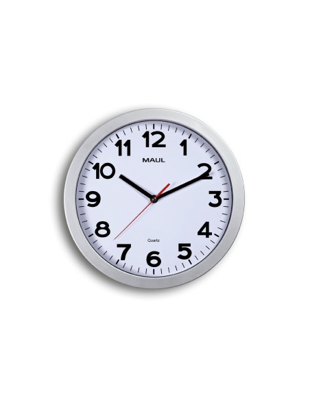 RELOJ MAUL STEP PARED REDONDO 30 CM DIAMETRO ELECTRICO PLATA