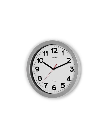 RELOJ MAUL STEP PARED REDONDO 30 CM DIAMETRO ELECTRICO PLATA