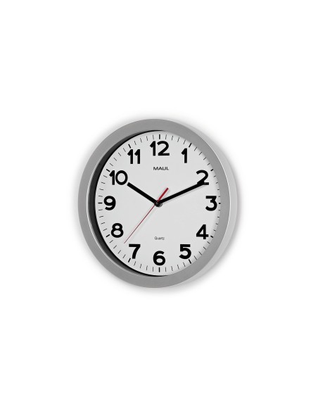 RELOJ MAUL STEP PARED REDONDO 30 CM DIAMETRO ELECTRICO PLATA