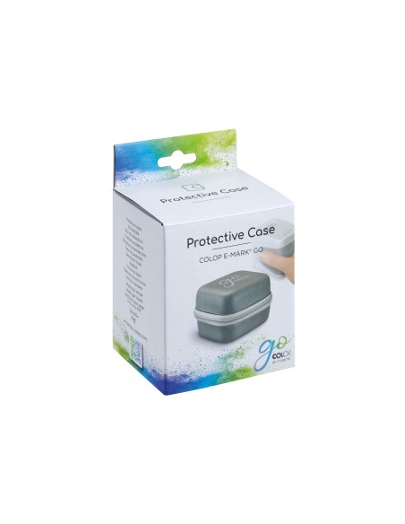 FUNDA PROTECTORA COLOP E-MARK GO CIERRE CREMALLERA GRIS 85X150X100MM