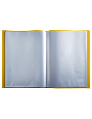 CARPETA EXACOMPTA ESCAPARATE 100 FUNDAS A4 RECICLADA PP. SURT.