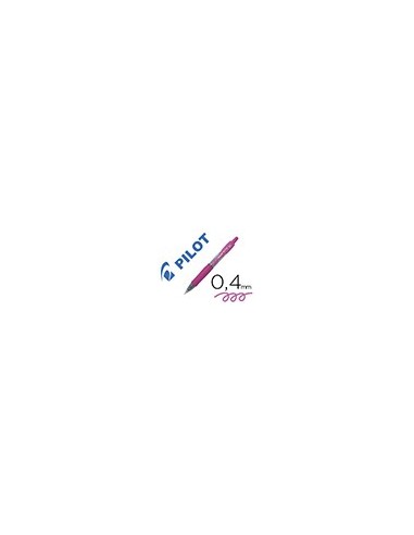 BOLIGRAFO PILOT G-2 PIXIE ROSA TINTA GEL RETRACTIL SUJECION CAUCHO