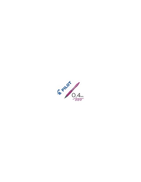 BOLIGRAFO PILOT G-2 PIXIE ROSA TINTA GEL RETRACTIL SUJECION CAUCHO