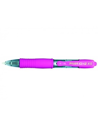 BOLIGRAFO PILOT G-2 PIXIE ROSA TINTA GEL RETRACTIL SUJECION CAUCHO