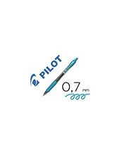 BOLIGRAFO PILOT G-2 AZ. TURQ.TINTA GEL RETRACTIL SUJECION CAUCHO 2