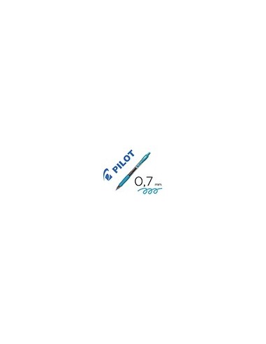 BOLIGRAFO PILOT G-2 AZ. TURQ.TINTA GEL RETRACTIL SUJECION CAUCHO