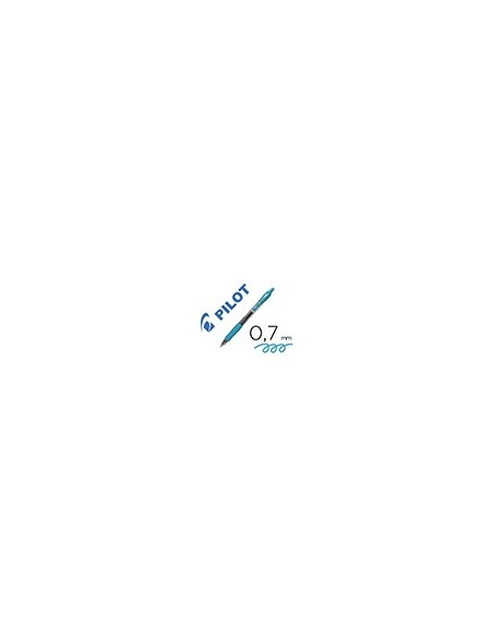 BOLIGRAFO PILOT G-2 AZ. TURQ.TINTA GEL RETRACTIL SUJECION CAUCHO
